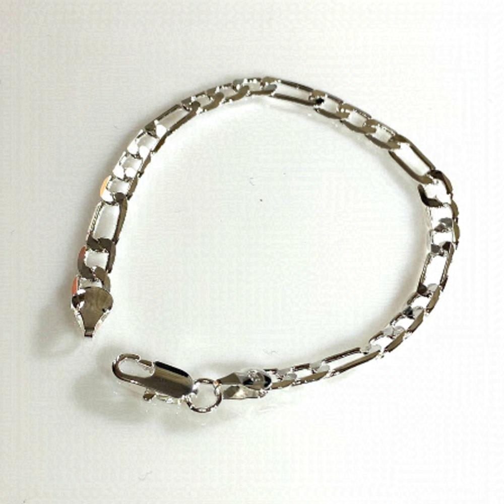 Figaro Chain Bracelet 12 mm 1/2" Wide